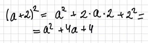 Вираз (a+2) во 2 степени