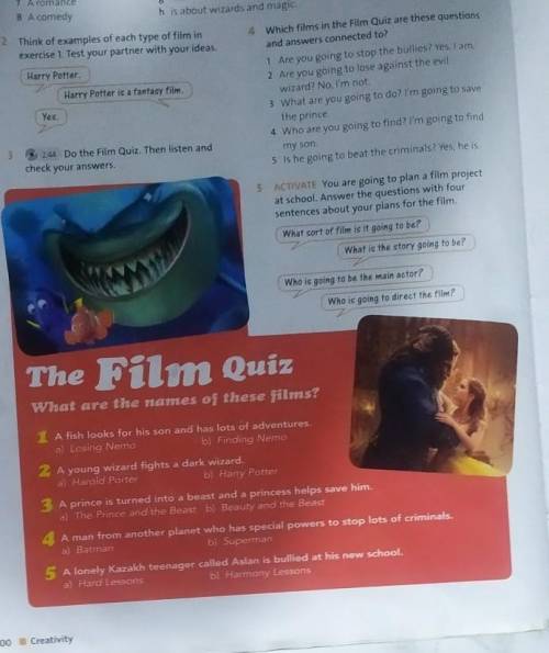 Which films in the Film Quiz are these questions and answers connected to?1 Are you going to stop th