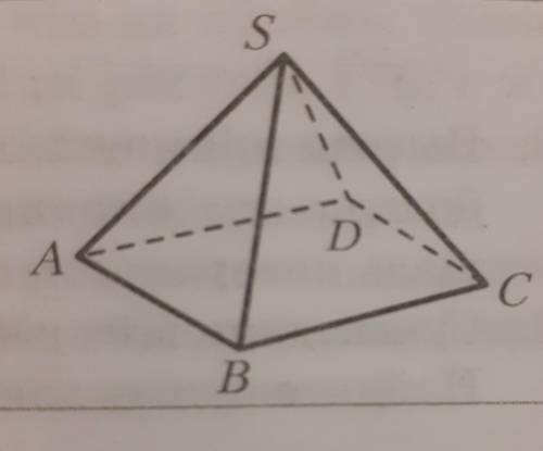 . На рисунке 173 изображена пирамида SABCD. Укажите: 1) основание пирамиды;4) боковые рёбра пирамиди