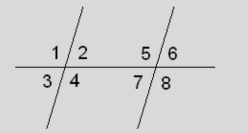 Известно, что две параллельные прямые пересекаются третьей прямой, ∢1=159°. Вычисли все углы.​