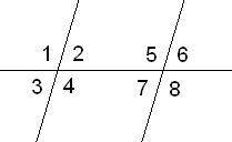 Известно, что две параллельные прямые пересекаются третьей прямой, ∢6=48°. Вычисли все углы. ∢1=°;∢2