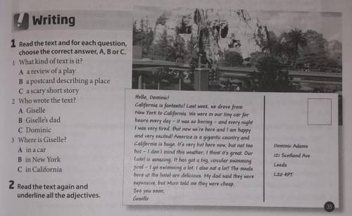 1 Read the text and for each question, choose the correct answer, A, B or C. 1 What kind of text is