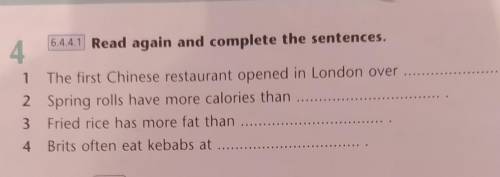 1 The first Chinese restaurant opened in London over 2 Spring rolls have more calories than3 Fried r