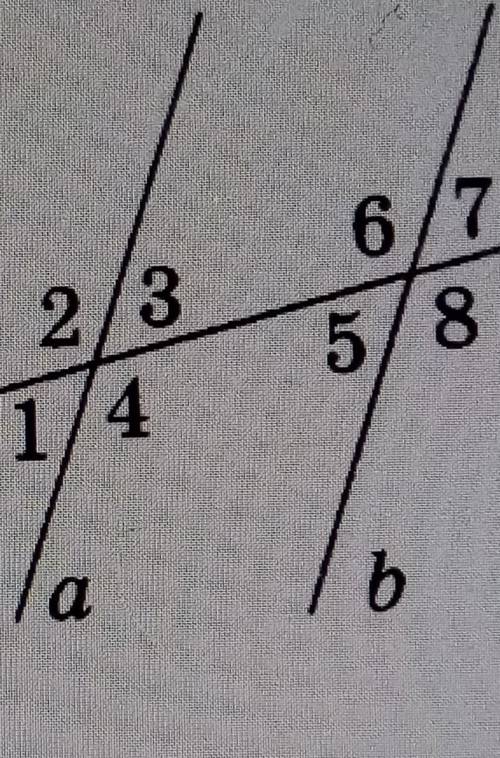 Прямые a и b параллельны, найдите угол 7 и угол 8,если угол 4 =133°​