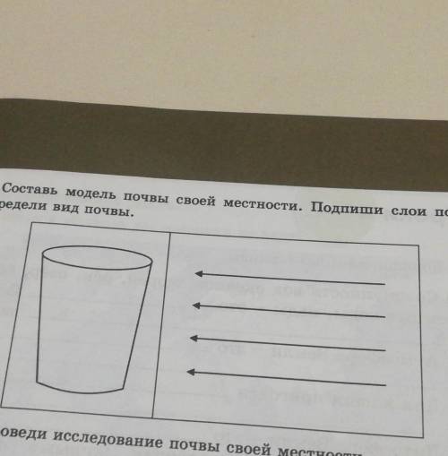 Составь модель почвы своей местности подпиши слои почвыОпредели вид почвы​