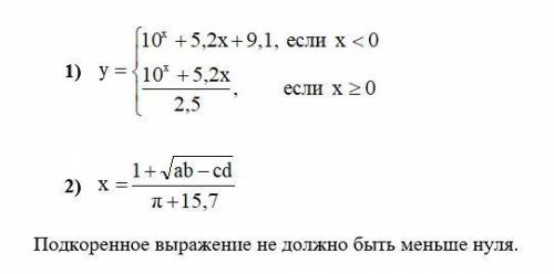 Построить блок схемы к этим двум заданиям (Алгоритмы ветвящейся структуры)