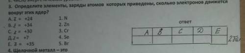 3. Определите элементы, заряды атомов которых приведены , сколько электронов движется вокруг этих яд