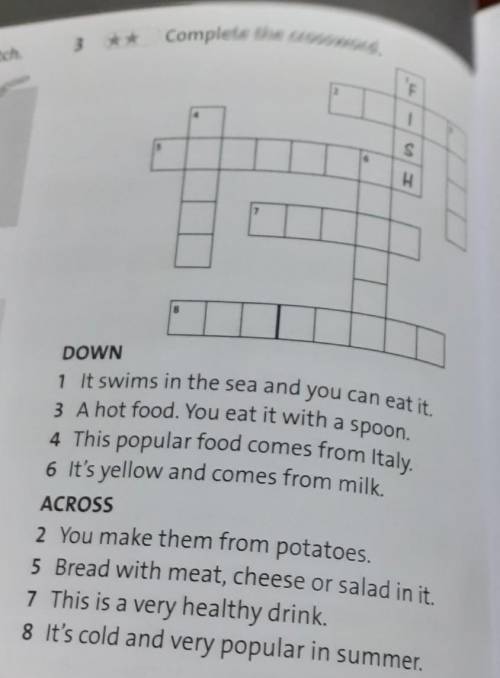 Complete the crossword​