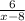 \frac{6}{x-8}