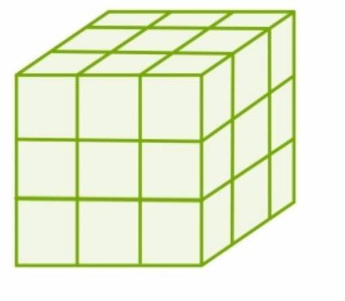 Если разделить куб на маленькие кубики, сколько будет таких маленьких кубиков, у которых окрашены тр
