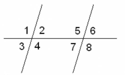Известно, что две параллельные прямые пересечены третьей прямой. Если∢2=55°,то ∢7=°.​