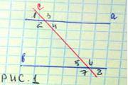 На рисунке 1 прямые а и b пересечены прямой с. Докажите, что а||b, если ∠1=29°, ∠7 =151°.