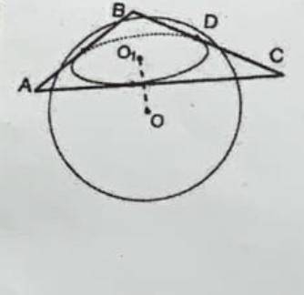 нужна Стороны равнобедренного треугольника касаются сферы.Найдите площадь сферы, если ОО1 = 5 см,АВ