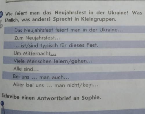 A Wie feiert man das Neujahrsfest in der Ukraine! Was ist mit Silvester ähnlich, was anders! Sprecht