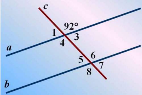 с геометрией Вспомни свойства смежный и вертикальных углов, а также признаки параллельности прямых и