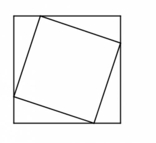Сторона квадрата равна a. В данный квадрат вписан квадрат таким образом, что его вершины делят сторо