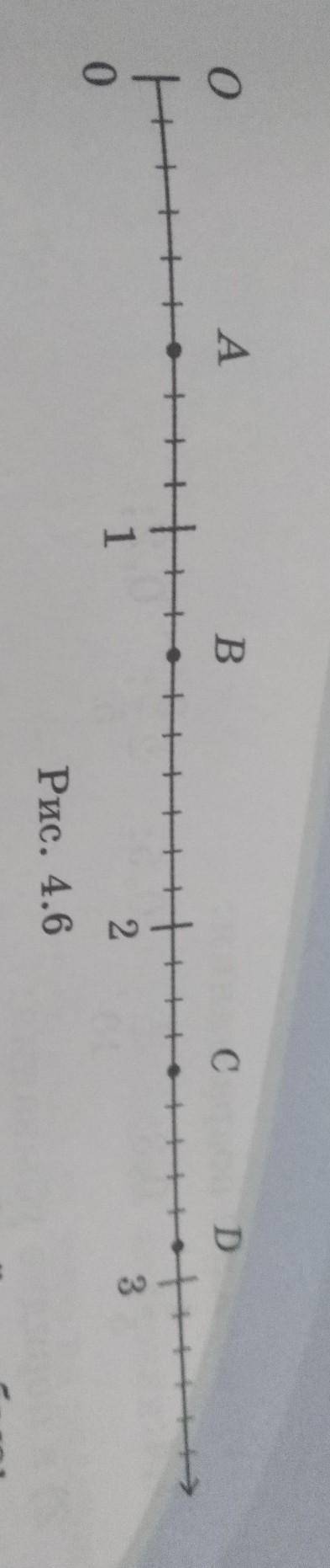 Какие десятичные дроби изображены точками A,B,C и D на рисунке 4.6?​