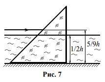 Стеклянную призму, основания которой представляют собой прямоугольные равнобедренные треугольники, п