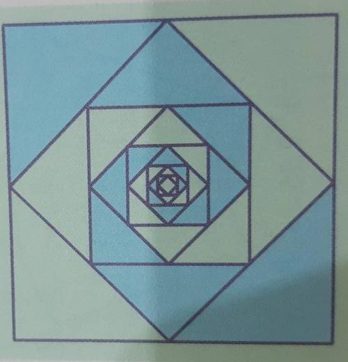 6. Найди площадь закрашенной части квадрата, если его сторона равна6 ​