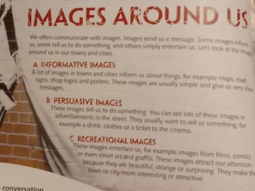 MAGES AROUND US Ne often communicate with images Images send us a message Someus, some tell us to do