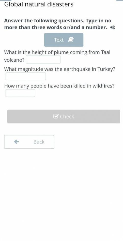 Answer the following questions. Type in no more than three words or/and a number.​