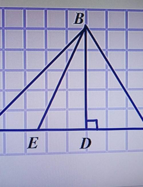 2. Реши задачу: Дано: AE=2, ED=2, DC=3, BD=3Найдите площади всех треугольников,изображенных на рисун