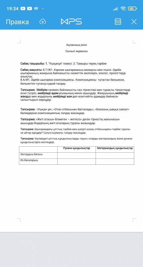 Тапсырма: Мейірім сөзімен байланысты сөз тіркестері мен тұрақты тіркестерді еске түсіріп, мейірімді