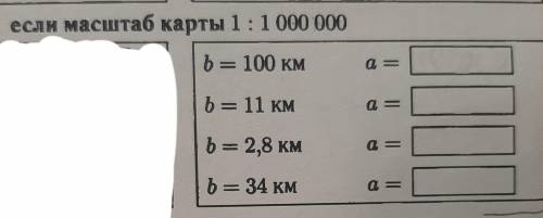 Задания на масштаб с объяснением как делать, правые задания с b,