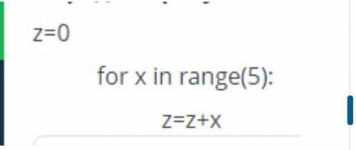 Определи результат переменной z после выполнения программы очень нужна ​