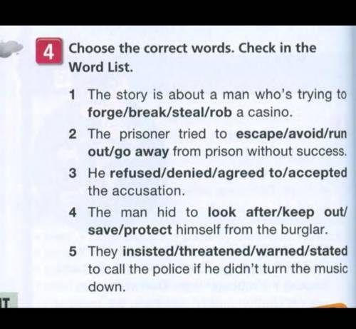 ? choose the correct words. check in the word list this story is about a man who's trying to​