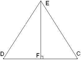DE=EC,∢CED=65°. Угол EDF равен °.