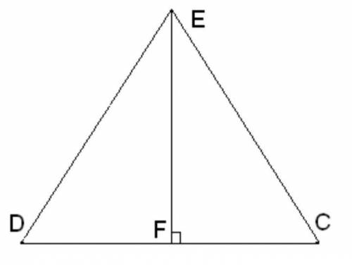 EC=ED, ∢DEC=50°.Угол CEF=​