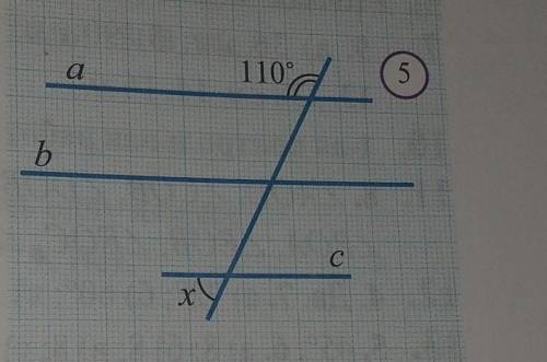 Найдите угол х, если alb и bе на рисунке 5?В) 80°; Г) 90°.А) 60°,Б) 70°;​