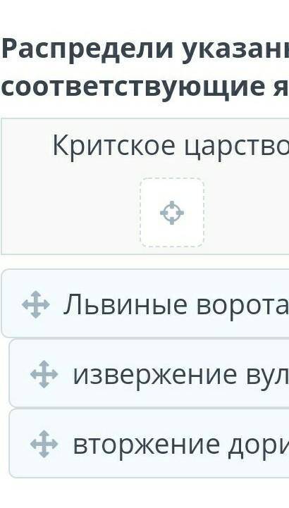 Распредели указанные факты в соответствующие ячейки. ​