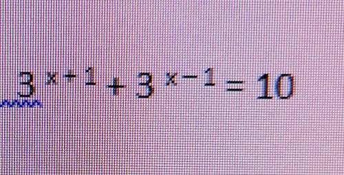 Решите уравнение : 3^х+1+3^х-1=10​
