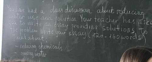 До ть написати есе с англійської мови 9 клас на тему ( зменшення хім речовин ) ( повторне використан