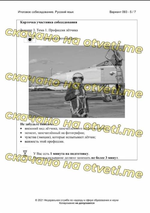 Описание фотографии Профессия лётчика Минимум 10 предложений