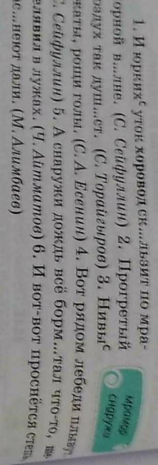 Спиши предложение, вставляяя пропущенные буквы,Подчеркни грамматическую основу предложений. Скажи че