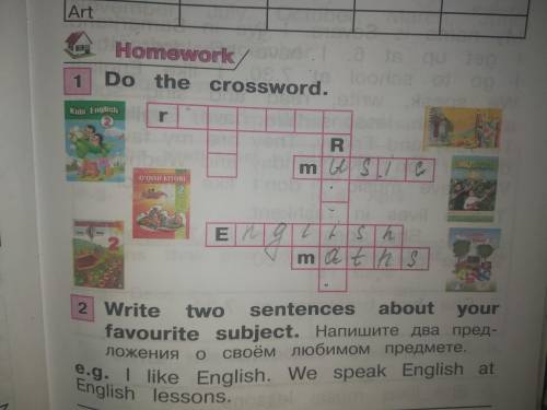 Do the crossword Homework очень надо Не понимаю английский.