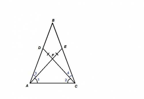242. На сторонах AB и ВС треугольника АВС отметили соответственно точки D и E так, что ZEAC = ZDCA.