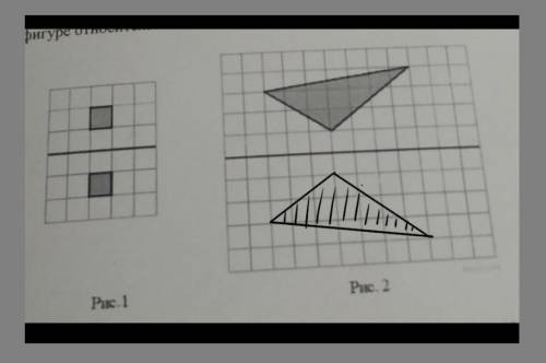 на рисунке 1 на клетчатой бумаге изображены фигуры симметричные относительно изображённой прямой Нар