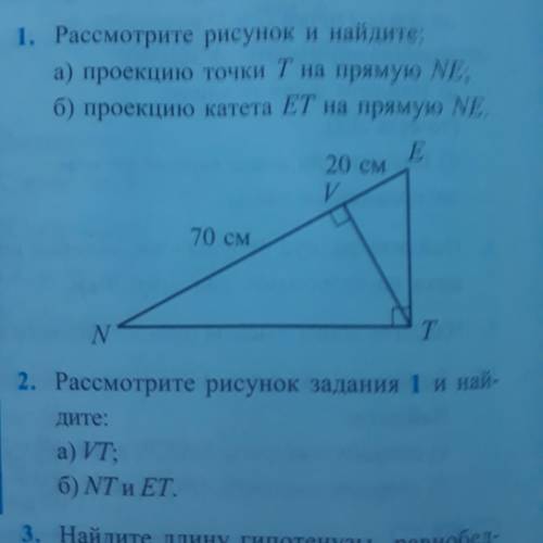 2.Рассмотрите рисунок задания 1 и найдите: a)VT; б)NT и ET.