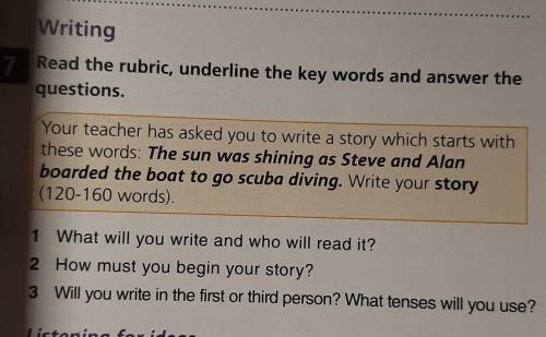 Your teacher has asked you to write a story which starts with these words: The sun was shining as St