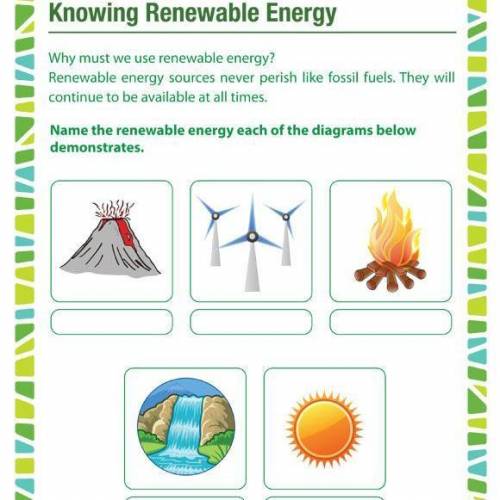 Knowing renewable energy