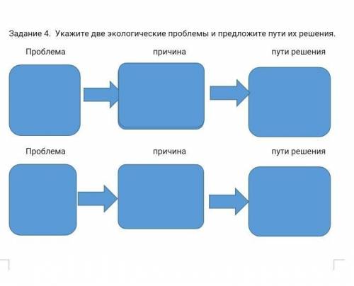 Укажите две экологические проблемы и предложите пути их решения. ​