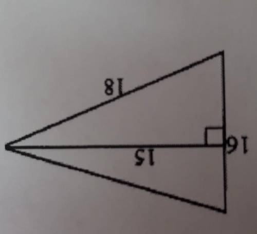 Найди площадь треугольника изображенного на рисунке ​