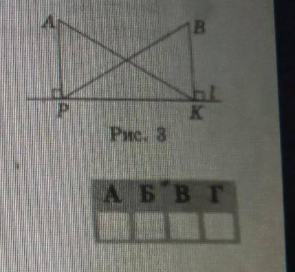 Точки А і B розміщені по один бік і на однаковій відстані від прямої l (рис. 3). Знайдіть довжину ві