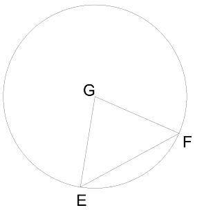 Рассчитать окружности, длину C и дуги длиной ℓ, если этот круг находится на окружности, радиус котор