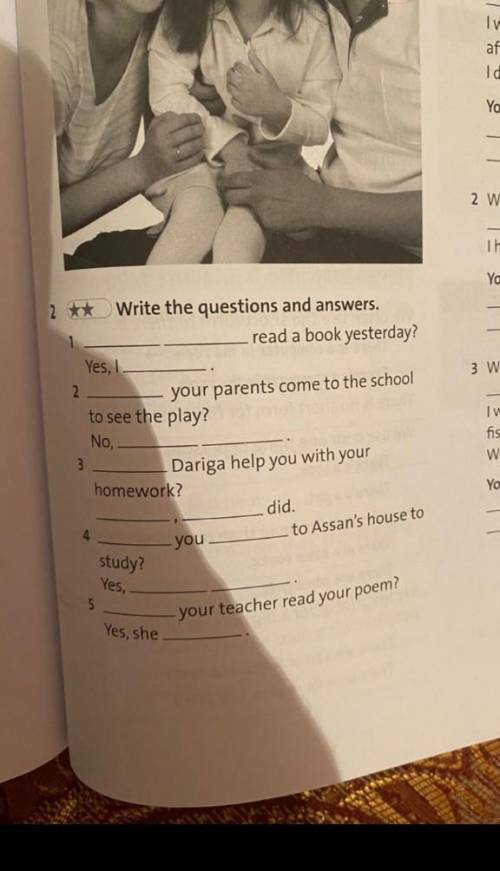 Write the question answers​