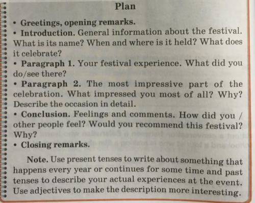 Write a letter to your foreign friend about a Belarusian festival you have attended. Follow the plan